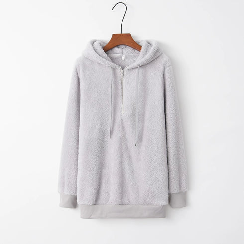 Women's Hooded Long-Sleeved Sweater Coat