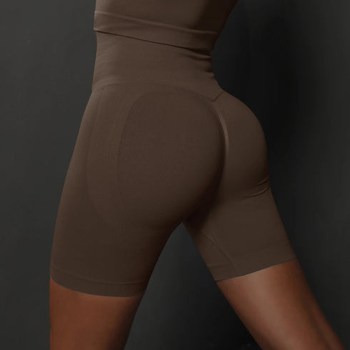 Seamless High Waist Yoga Shorts for Women