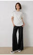Women's High-Waisted Wide-Leg Denim Pants