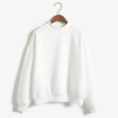 Women's Velvet Turtleneck Long Sleeve Sweatshirt