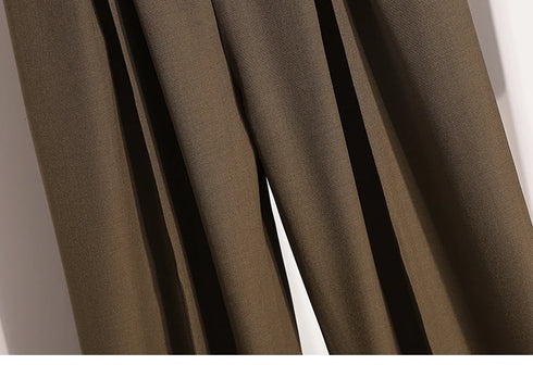 Plus Size Wide Leg Trousers for Women - Autumn 2024