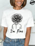 Harajuku I'm Fine Graphic T-Shirt for Women