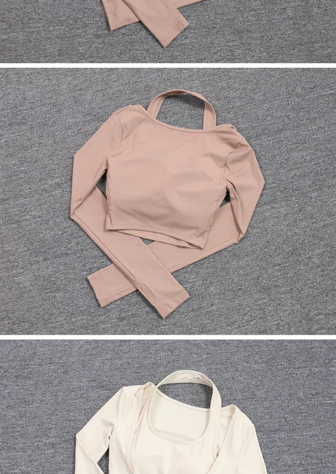 Slimming Full Sleeve Yoga Top for Women