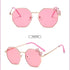Trendy Fashion Boys and Girls Bow Metal Sunglasses UV400 Eyewear