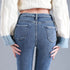 Women's High Waist Thermal Denim Jeans