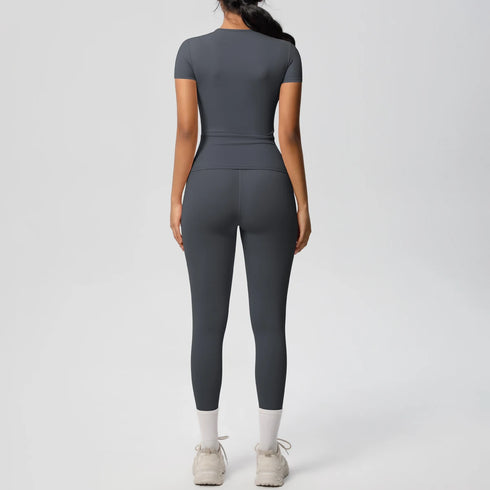 Women's 2-Piece Patchwork Yoga Set