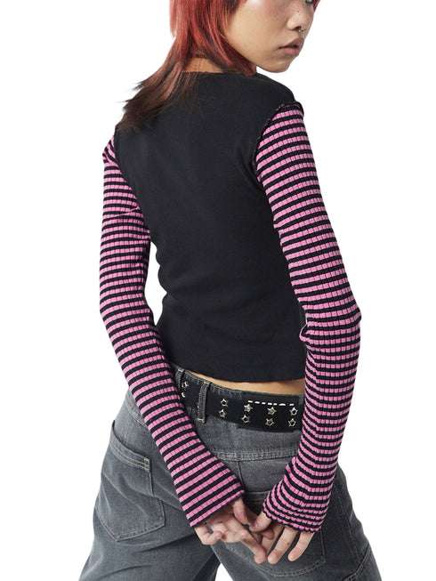 Women's Star Print Long Sleeve Casual T-Shirt