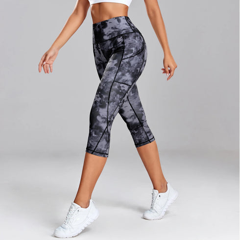Leopard Print Yoga Leggings with Pockets