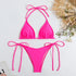Lace Up Micro Bikini Set for Women