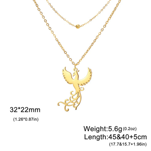 Phoenix Fire Bird Dangle Earrings for Women