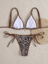 Floral Print Triangle Bikini Set with Brazilian Bottoms