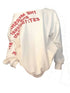 Oversized Graphic Long Sleeve T-Shirt for Women