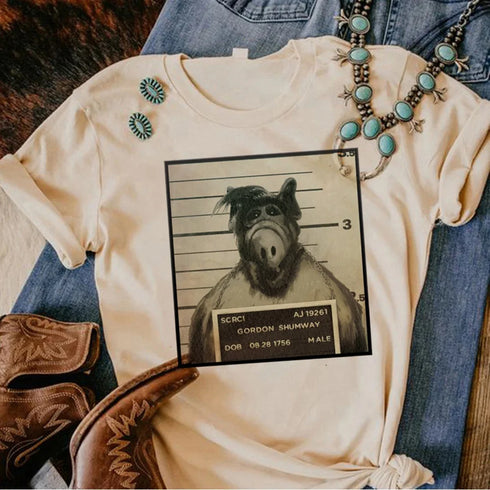 Alf Top Women's Y2K Graphic T-Shirt