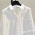Elegant White Long Sleeve Casual Blouse for Women