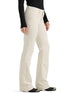 High Waist Straight Leg Jeans in White Beige