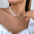 Elegant Big Pearl Choker Necklace for Women