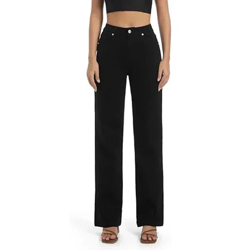 High Waist Straight Leg Jeans for Women