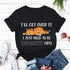 Whimsical Sleepy Ginger Cat Graphic Tee for Women
