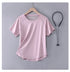 DRUR Women Sports T-shirt Short Sleeve Quick Dry Loose Compression Shirt Female Summer Fitness Sweatshirt Running Gym Tops New