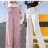 Women's High Waist Wide Leg Casual Trousers