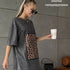 Vintage Leopard Print Oversized Cotton Tee