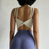 Women's Push Up Sports Bra with Back Knot Detail