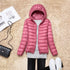 Women’s Lightweight Hooded Puffer Jacket in 15 Colours