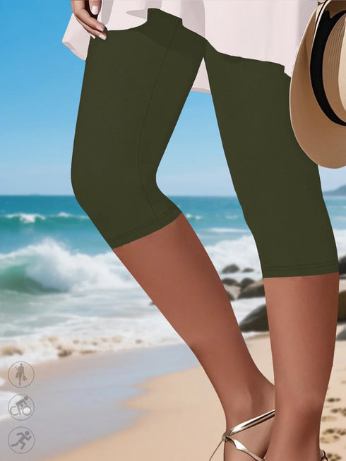 Women's Super Soft High Stretch Capri Leggings