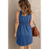 Womens Summer Sleeveless Button Down Dress