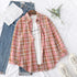 Casual Women's Flannel Plaid Shirt - Autumn Collection