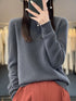 Women 100% Pure Merino Wool O-Neck Sweater