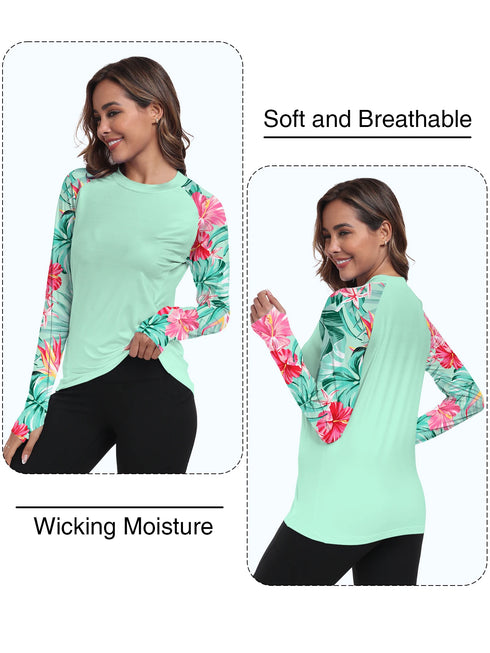 Women's Long Sleeve UV Protection Sun Shirt
