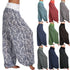 Plus Size Printed Wide Leg Harem Pants