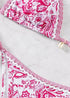 Floral Print Triangle Bikini Set with Brazilian Bottoms