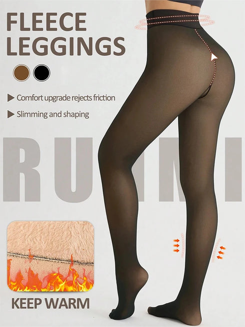 Fleece Lined Booty Lifting Leggings for Women
