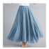 Fashion Clothes Women Clothing Skirts Vintage Y2k Elegant Bohemian Cotton Linen Long Skirt Casual Style