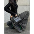 SHECI Black Low Waist Cargo Jeans