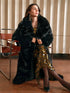 Eco Faux Fur Coat for Women - Stylish Gradient Jacket