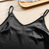 Satin Summer Backless Dress with Spaghetti Straps