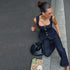 Women’s Vintage Denim Top and Pant Set