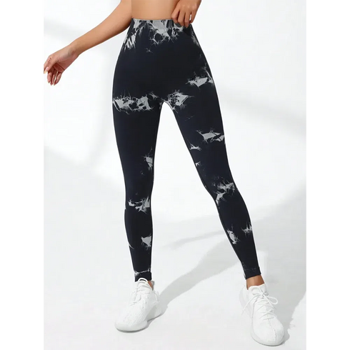 Seamless V-Buttocks Tie Dye Leggings