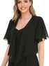 Women's Short Chiffon Cardigan with Front Opening