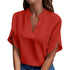 Elegant Summer V-Neck Blouse for Women