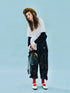 Imakokoni Autumn Loose Cotton T-Shirt with Lace Collar