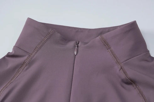 Y2K Long Sleeve Zip Crop Top for Women