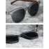 Sunglasses for Men Women's Trendy Retro Wood Grain Polarized Eyewear for Outdoor Cycling and Street Photography
