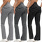Women's High Waisted Flared Yoga Pants with Pockets