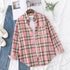 Casual Women's Flannel Plaid Shirt - Autumn Collection
