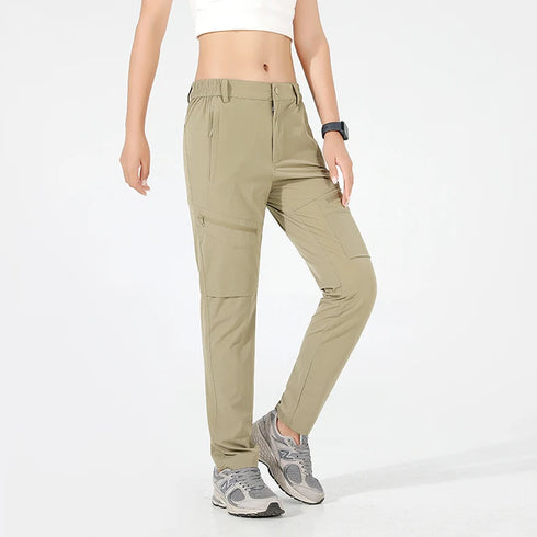 EUMERGX Women's Quick-Dry Cargo Hiking Pants