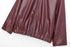 Chic Wine Red Short Jacket for Women